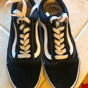 Vans Black with white